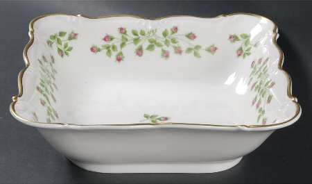 Hedgerose 9" Square Vegetable Bowl