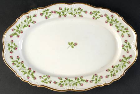 Hedgerose 13" Oval Serving Platter