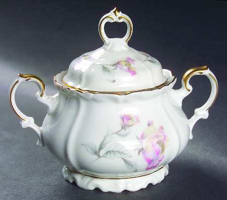 Irish Rose Sugar Bowl & Lid