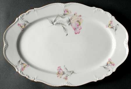 Irish Rose 15" Oval Serving Platter