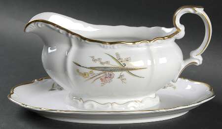 Lacacno Gravy Boat with Attached Underplate