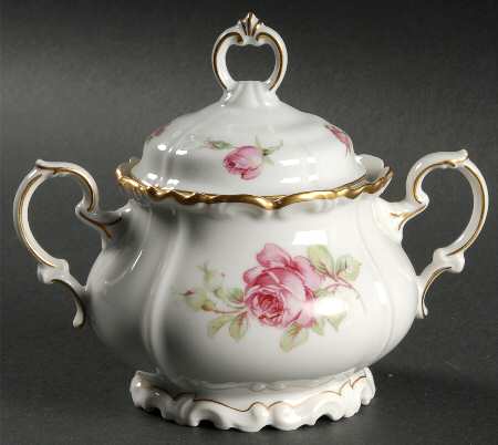 La Vie En Rose Sugar Bowl & Lid