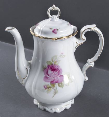 La Vie En Rose Coffee Pot & Lid