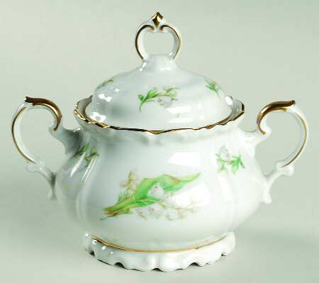 Lily of The Valley Sugar Bowl & Lid
