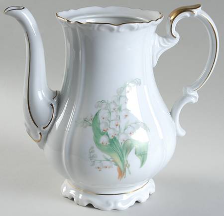 Lily of The Valley Coffee Pot No Lid