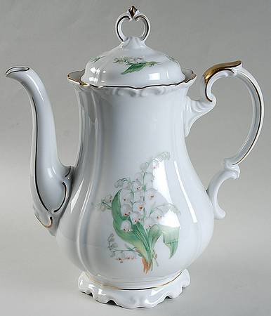 Lily of The Valley Coffee Pot & Lid