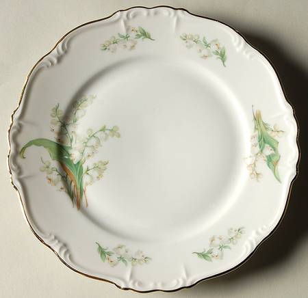 Lily of The Valley Salad Plate