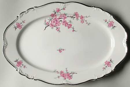 Madam Butterfly 15" Oval Serving Platter