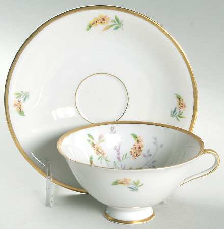 Malverne Footed Cup & Saucer Set