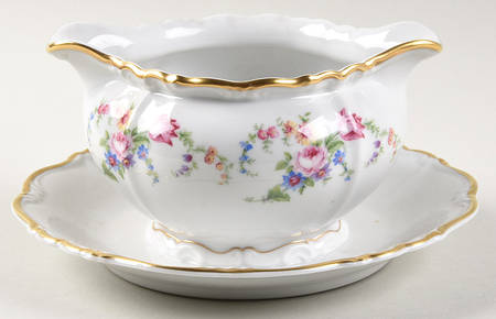 Margareta Gravy Boat with Attached Underplate