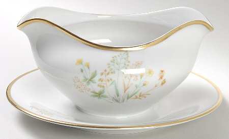 Mayflower Gravy Boat with Attached Underplate