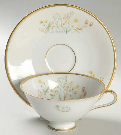 Mayflower Footed Cup & Saucer Set