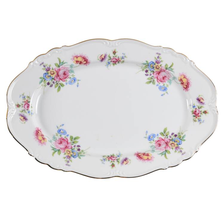 Meissen Floral 13" Oval Serving Platter