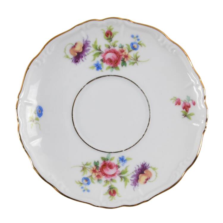 Meissen Floral Saucer for Demitasse Cup