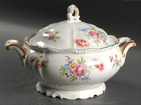 Meissen Floral Round Covered Vegetable