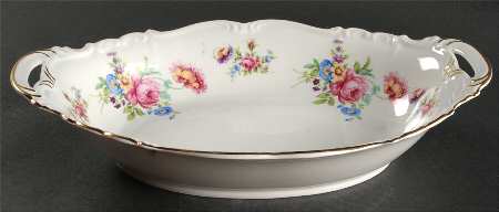 Meissen Floral 12" Oval Vegetable Bowl