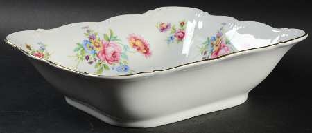 Meissen Floral 8" Square Vegetable Bowl