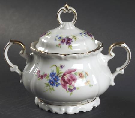 Meissen Floral Sugar Bowl & Lid