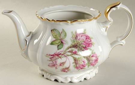 Moss Rose Teapot No Lid