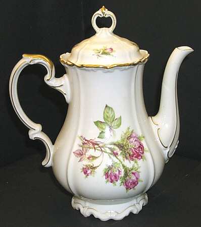 Moss Rose Coffee Pot & Lid