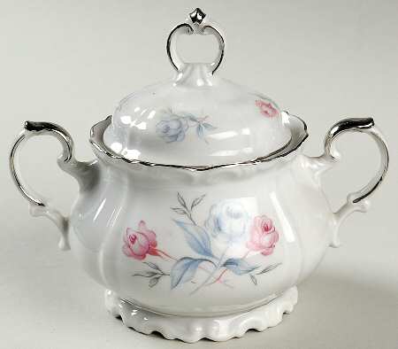 Monaco Rose Sugar Bowl & Lid
