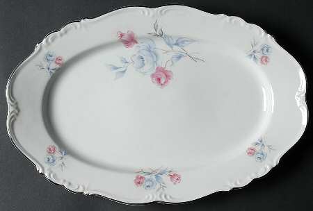 Monaco Rose 13" Oval Serving Platter