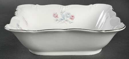 Monaco Rose 8" Square Vegetable Bowl