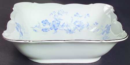 Ocean Blue 8" Square Vegetable Bowl