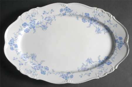 Ocean Blue 15" Oval Serving Platter