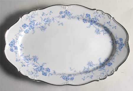 Ocean Blue 15" Oval Serving Platter