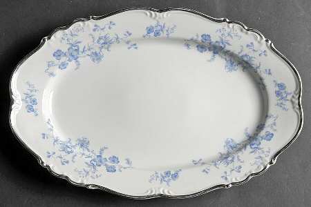 Ocean Blue 13" Oval Serving Platter