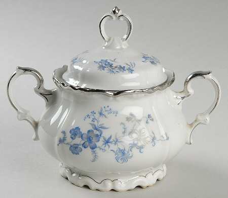 Ocean Blue Sugar Bowl & Lid