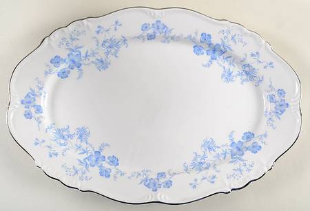 Ocean Blue 15" Oval Serving Platter