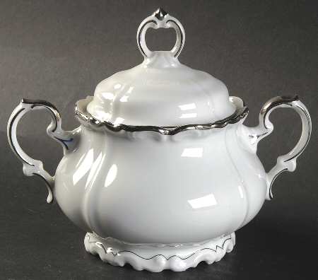 Platin Tasco Sugar Bowl & Lid