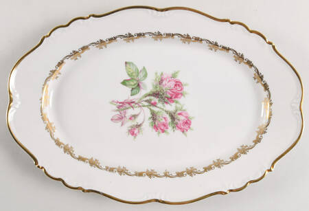 Princess Rose 15" Oval Serving Platter