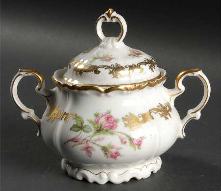 Princess Rose Sugar Bowl & Lid