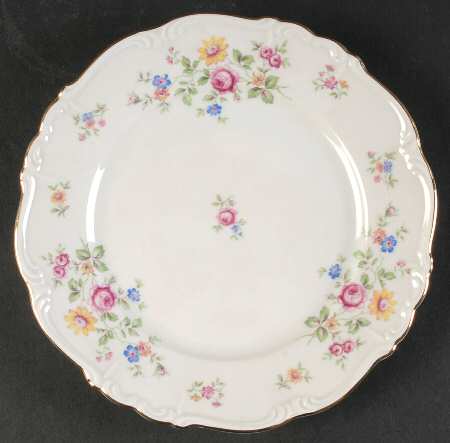 Queen's Rose (Whitebckgd) Salad Plate