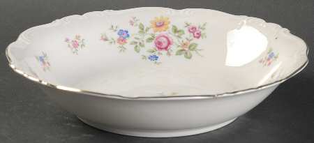 Queen's Rose (Whitebckgd) Coupe Soup Bowl