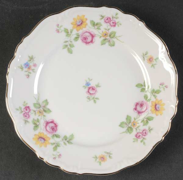 Queen's Rose (Whitebckgd) Bread & Butter Plate