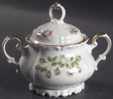 Rosebud Sugar Bowl & Lid