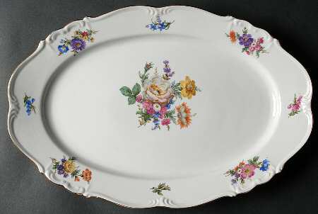 Rosetta 15" Oval Serving Platter