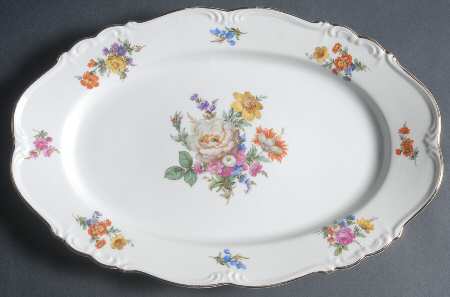 Rosetta 13" Oval Serving Platter