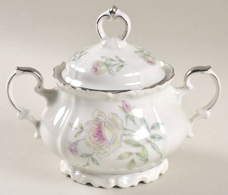 Roseville Sugar Bowl & Lid