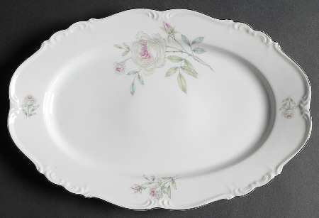 Roseville 13" Oval Serving Platter