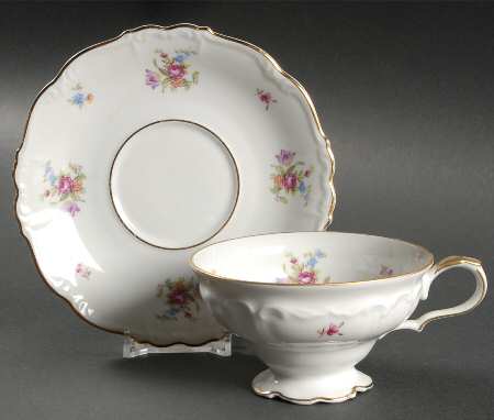 Springtime Footed Cup & Saucer Set