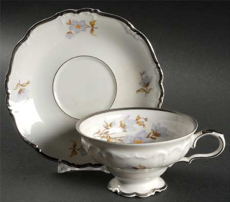 Sunset Footed Cup & Saucer Set