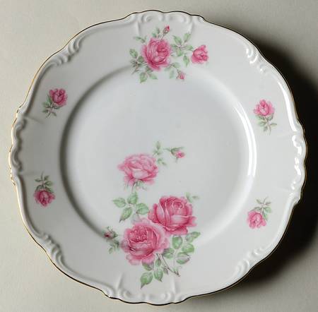 Three Roses Salad Plate