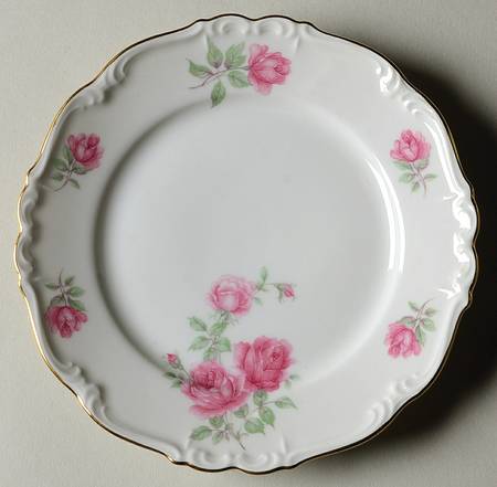 Three Roses Bread & Butter Plate