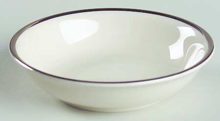 Classic Off White (Platinum Trim) Fruit/Dessert (Sauce) Bowl