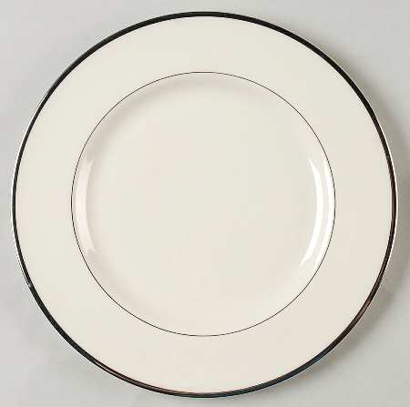 Classic Off White (Platinum Trim) Salad Plate